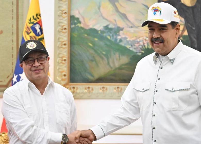 Colombia y Venezuela restablecieron sus relaciones en 2022, poco tiempo después de la llegada de Petro al poder. Foto: AFP