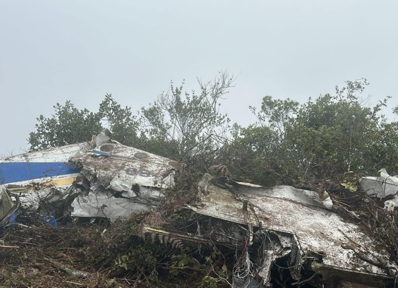 Avión accidentado en Norte de Santander. Foto: cortesía