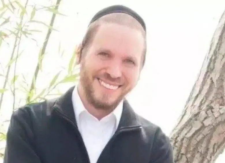 El rabino extranjero Nuchem Yisrael Eber, quien fue asesinado en Bogotá. FOTO: CORTESÍA.