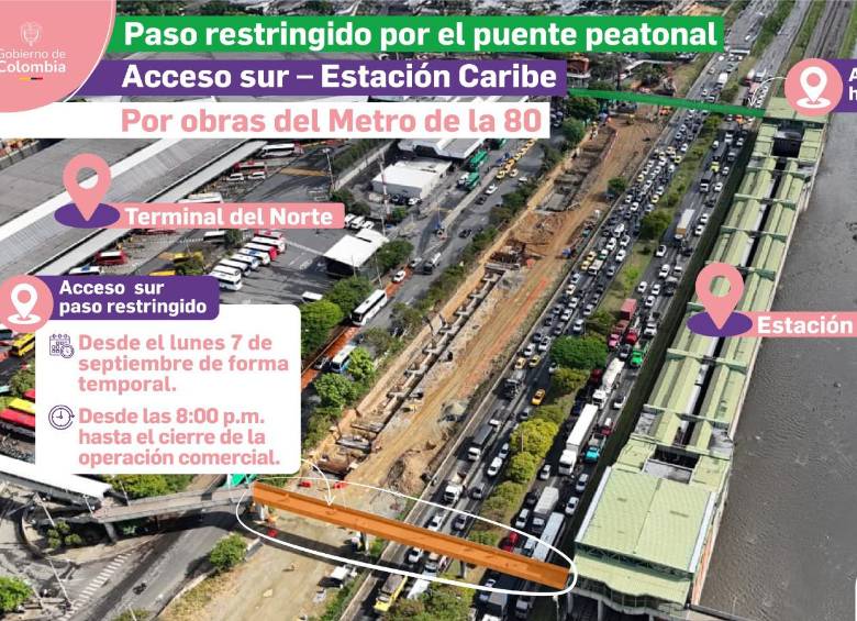 ¡Ojo! Metro anuncia cambios en pasos peatonales de la estación Caribe, ¿cómo quedaron?