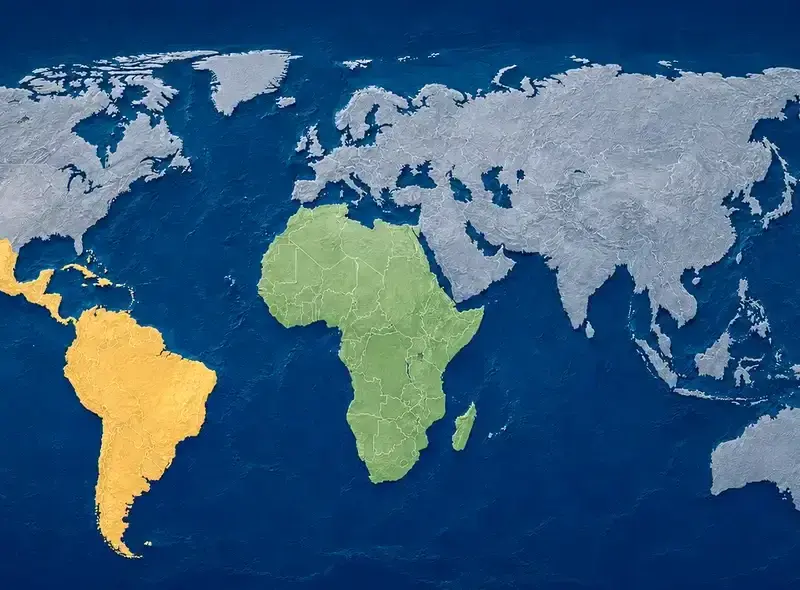 La decisión de Naciones Unidas, en consecuencia, no cambia las dimensiones reales de África ni las de ningún otro continente. Lo que cambia es el debate sobre cómo representar esas dimensiones en una superficie plana. FOTO: Ilustración LR.
