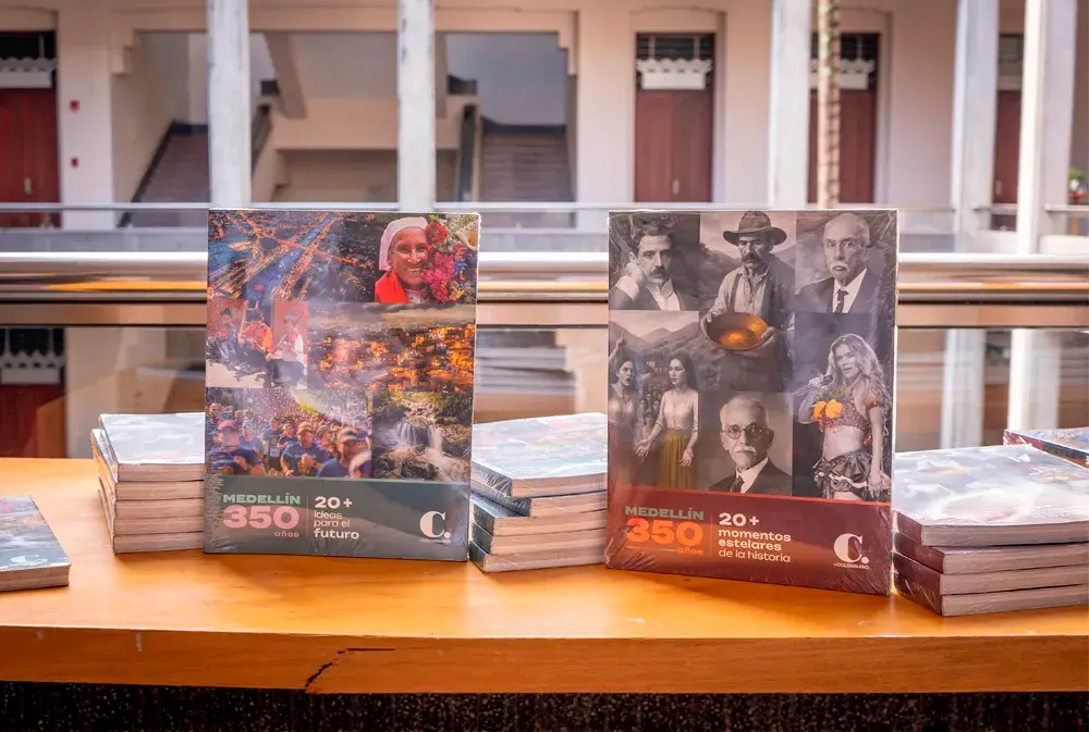 Libro Medellín, 350 años, publicado por periódico EL COLOMBIANO, gracias a alianza empresarial.
