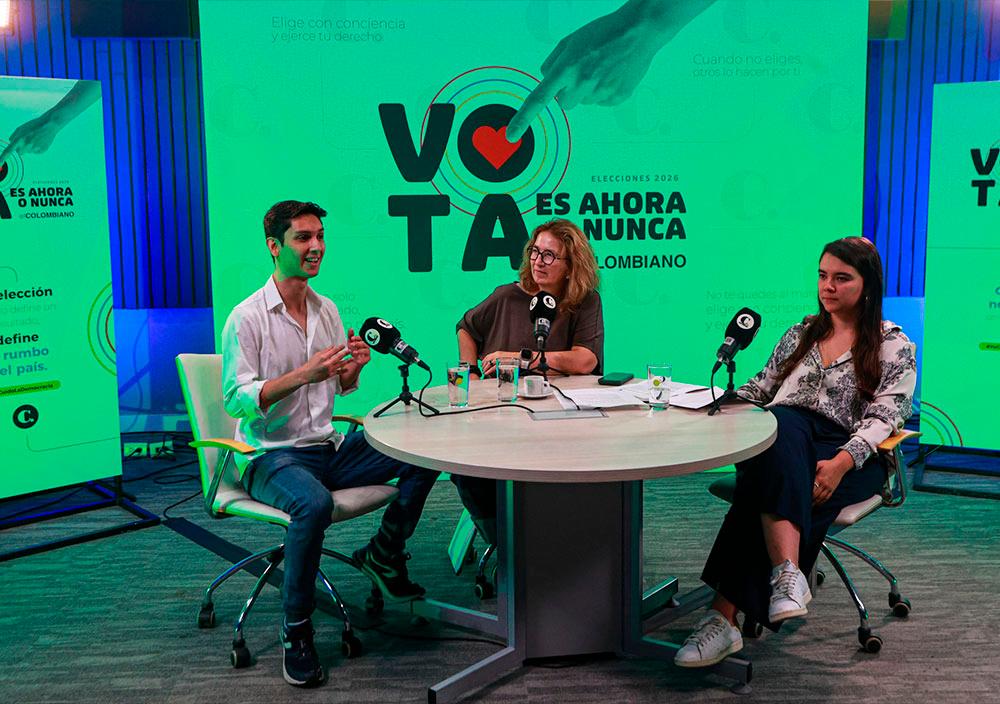 Momento inicial de Un parche para quedarse callado: ¿Quién decide el país que viene? Jóvenes, voto y poder real.