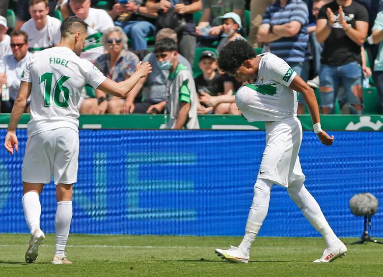 El gol de Mojica tuvo una dedicatoria especial. FOTO EFE