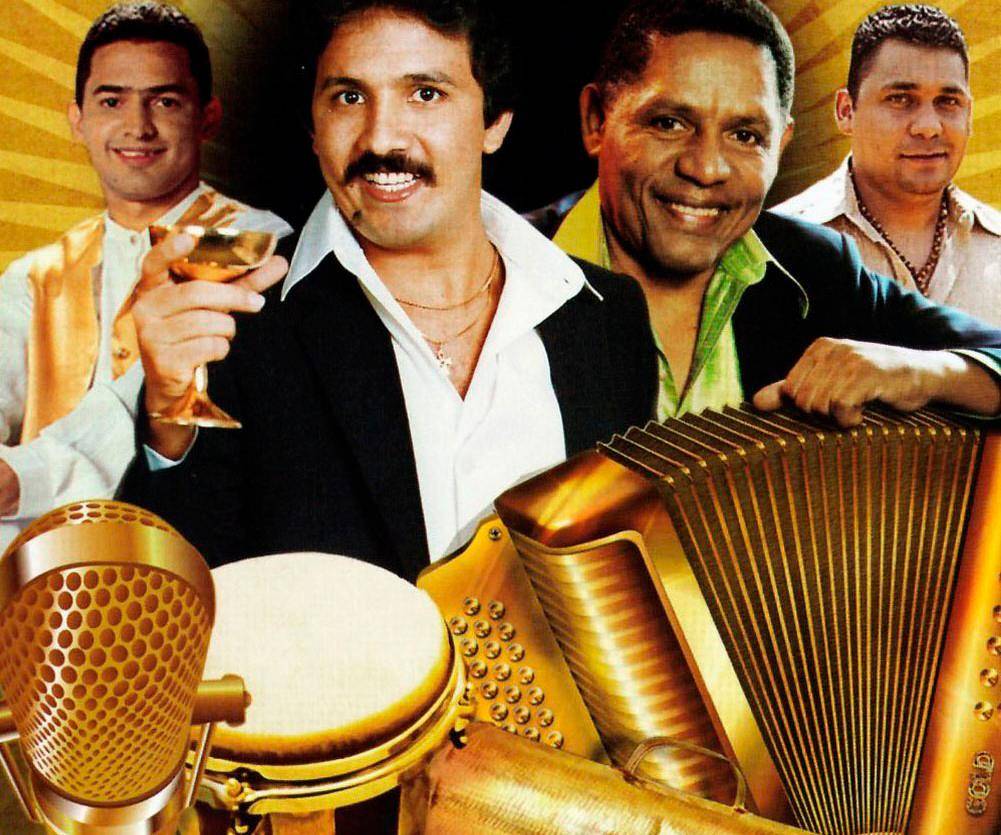 Jorge Celedón, Rafael Orozco, Israel Romero y Jean Carlos Centeno, algunas caras del Binomio de Oro en su historia. FOTO Colprensa