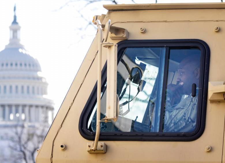 25.000 uniformados del Ejército de Estados Unidos vigilarán la toma de posesión presidencial de Joe Biden. FOTO: EFE