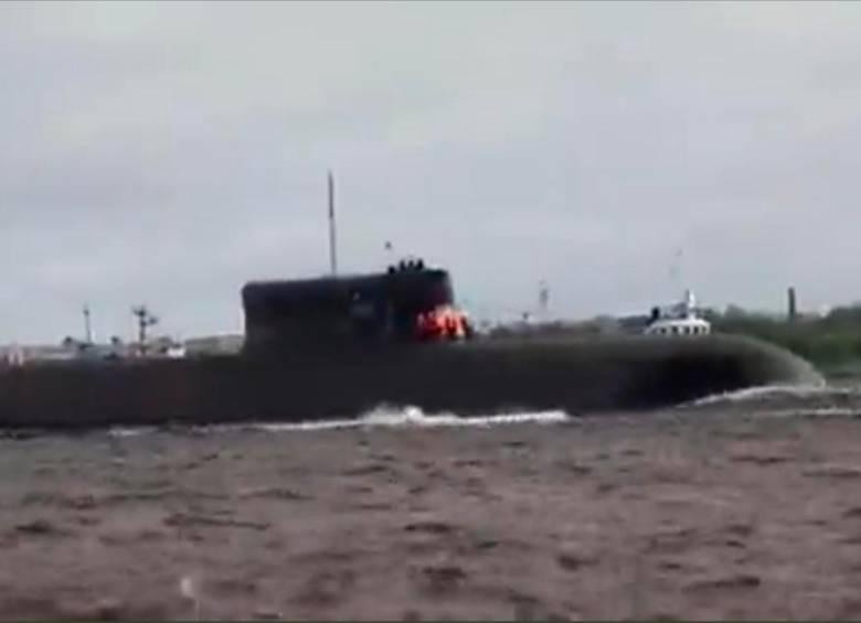 Así se ve el submarino nuclear ruso Belgorod. FOTO: CAPTURA DE PANTALLA