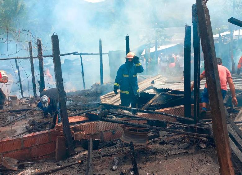 El incendio se 