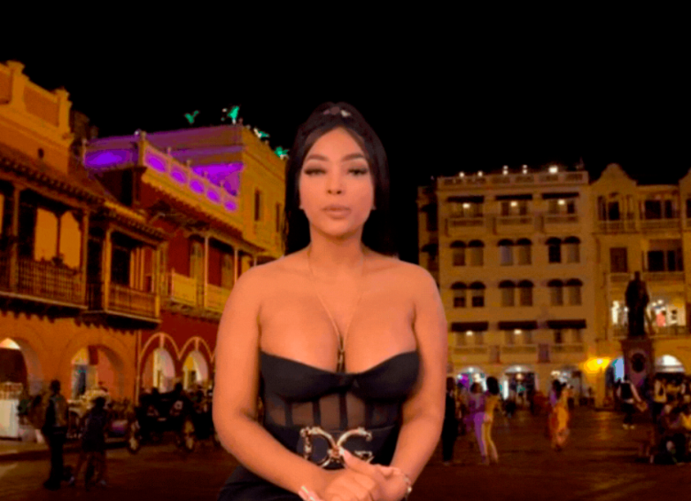 Emily Barrios se encontraba de vacaciones en Cartagena con un grupo de amigos estadounidenses. FOTO: CAPTURA DE PANTALLA 