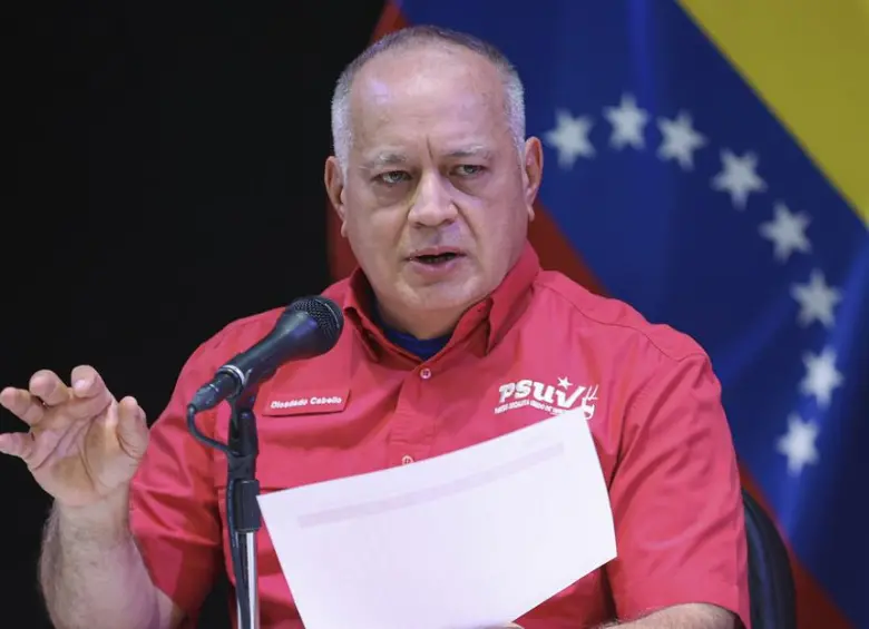 Diosdado Cabello negó cualquier negociación que implique una transición política en Venezuela. FOTO: Getty Images. 