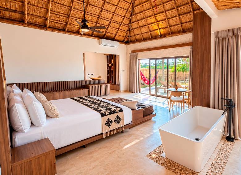 En el Hotel Wayira Beach, las suites ANASÜ son una propuesta de exclusividad y una conexión con esta región mágica. Foto: Cortesía.