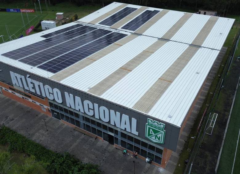 Atlético Nacional instaló 222 paneles solares en su sede deportiva en Guarne. FOTO: Manuel Saldarriaga