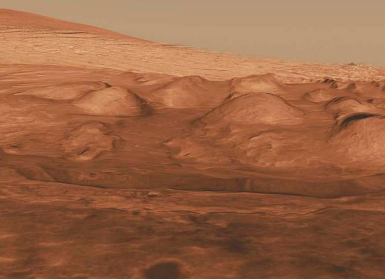 El cráter Gale es consecuencia de un gran impacto sobre la superficie marciana. Foto: NASA