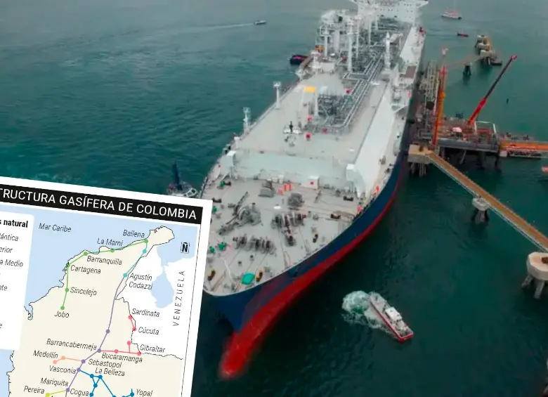 Las nuevas regasificadoras en Colombia serán fundamentales para procesar el gas importado y asegurar el abastecimiento energético nacional ante el déficit proyectado. FOTO COLPRENSA