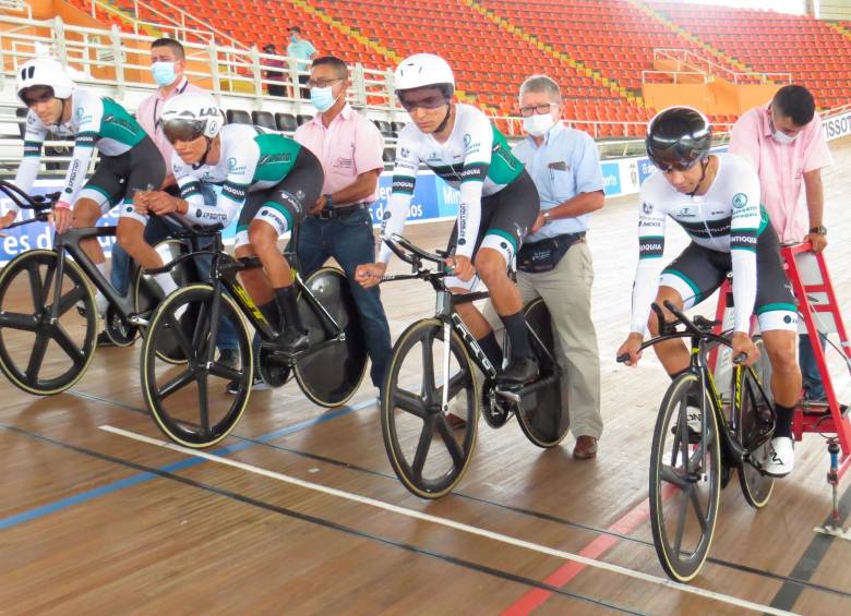 Antioquia completó 4 medallas de oro y se ubicó primera en la tabla general. Foto: Campeonato Nacional de Ciclismo.