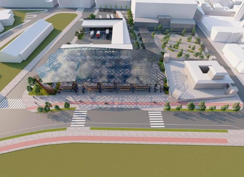 La nueva plaza de mercado de Marinilla tendrá 13.209 metros cuadrados, y se construirá donde está la actual plaza. FOTO CORTESÍA