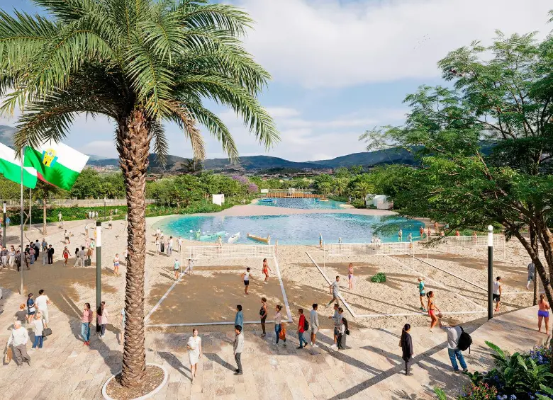 En el parque se podrán practicar 39 disciplinas deportivas. RENDER: CORTESÍA ALCALDÍA DE MEDELLÍN