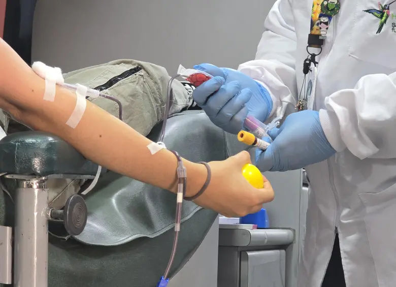 En diciembre de 2024 hubo 864 donantes de sangre. En el último mes de este año se espera igualar o, si es posible, superar la cifra. FOTO Cortesía Hospital San Vicente Fundación.