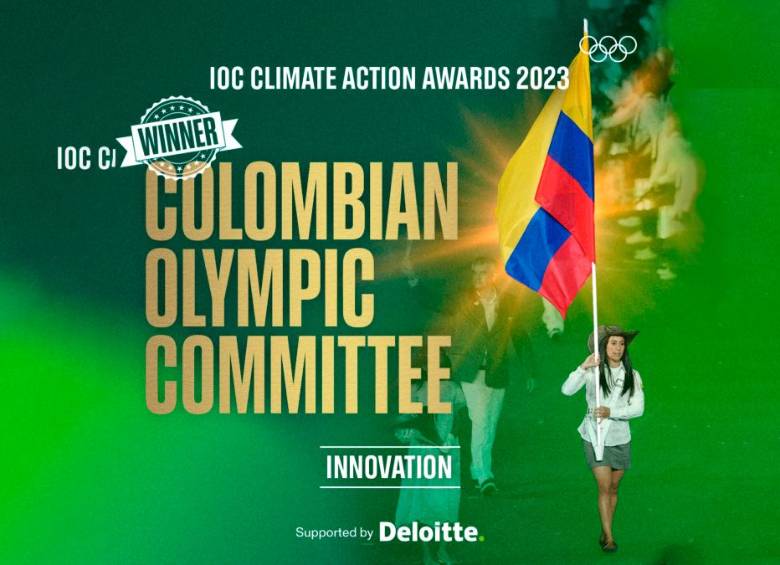 Comité Olímpico Colombiano fue uno de los ganadores de los Premios a la Acción Climática. FOTO X (ANTERIORMENTE TWITTER) @Deloitte