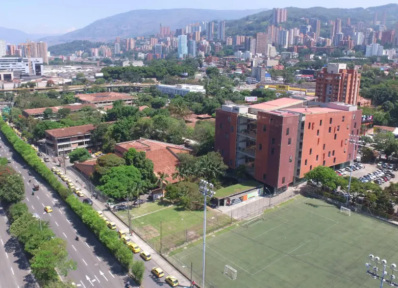El Politécnico Colombiano Jaime Isaza Cadavid, desde arriba. FOTO Cortesía POLI