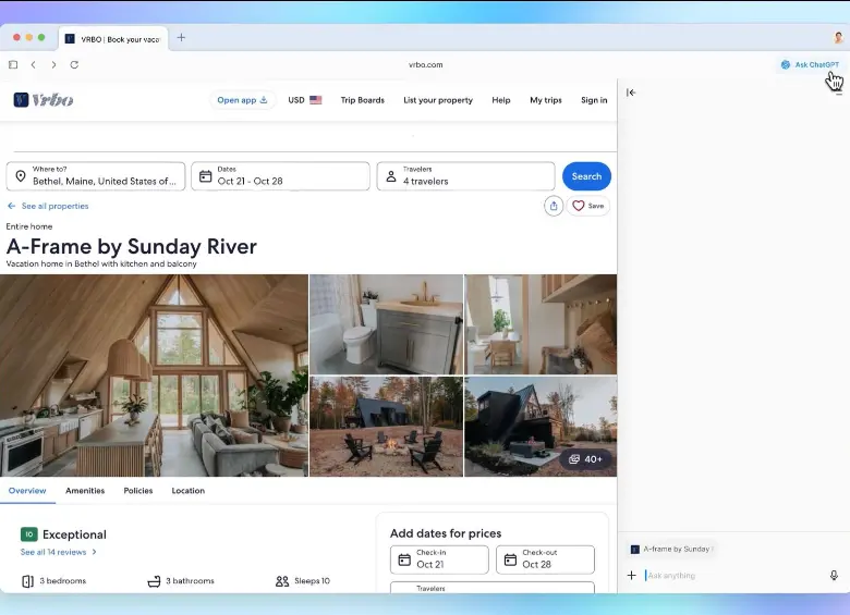 ChatGPT Atlas está ya disponible MacOS y próximamente llegará a sistemas operativos Windows, iOS y Android. FOTO cortesía OpenAI