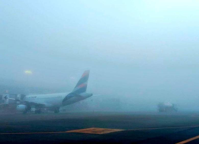 Así estaba la visibilidad en el José María hacia las 7:00 a.m. de este martes. FOTO CORTESÍA
