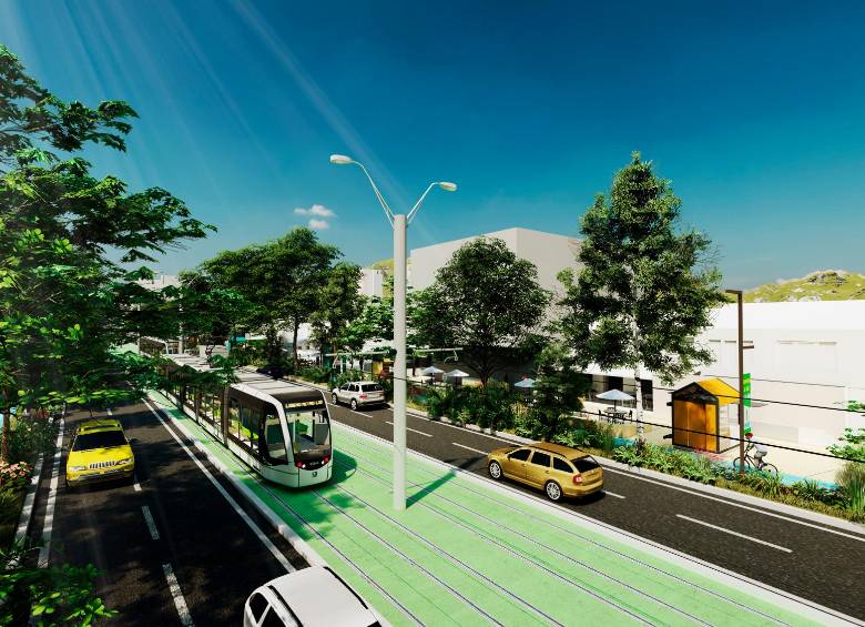 Imagen de proyección de la obra de movilidad, que tendrá un trazado de 13,5 kilómetros. FOTO cortesía 