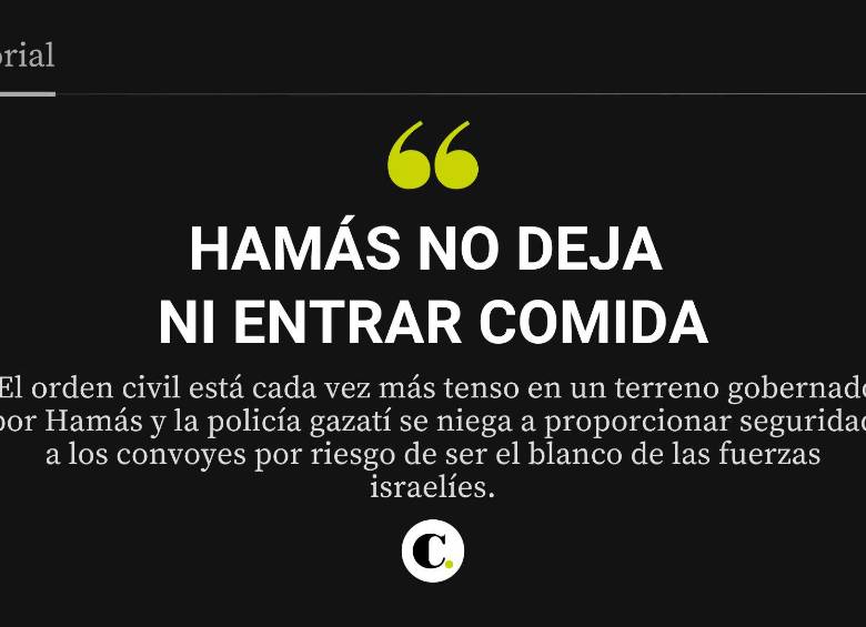 Hamás no deja ni entrar comida