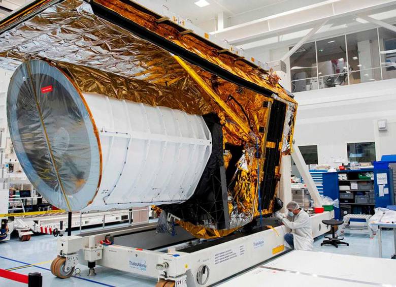 Este es el telescopio Euclid de la Agencia Espacial Europea que se lanzará a mediados o finales de 2023. FOTO: ESA