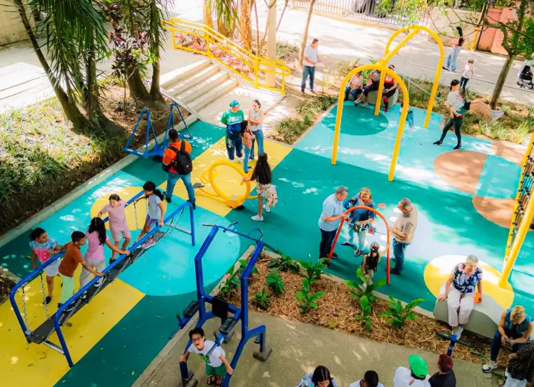 Los nuevos parques intervenidos equivalen a un área superior a 2.200 metros cuadrados de espacio público. FOTO: ALCALDÍA 