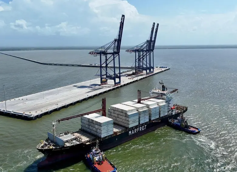 Aspecto de las maniobras realizadas esta navidad en Puerto Antioquia. FOTO: Cortesía