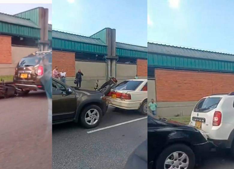 El hecho se registró en la avenida Regional a la altura de Aguacatala en el sentido sur-norte. FOTOS CAPTURA DE PANTALLA