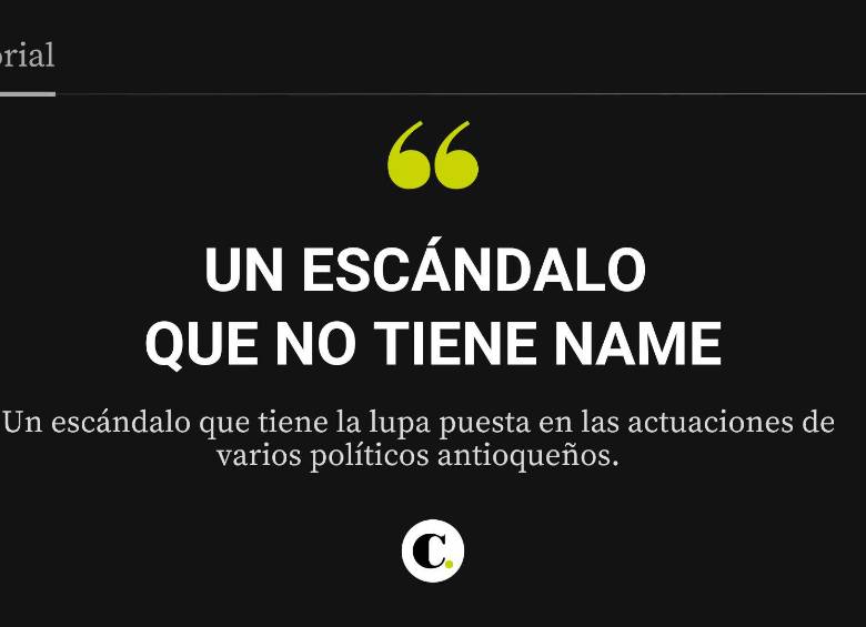 Un escándalo que no tiene Name