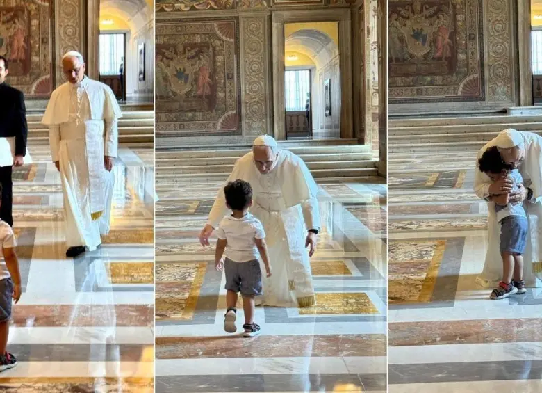 El encuentro fue fotografiado. Foto: Vatican News.