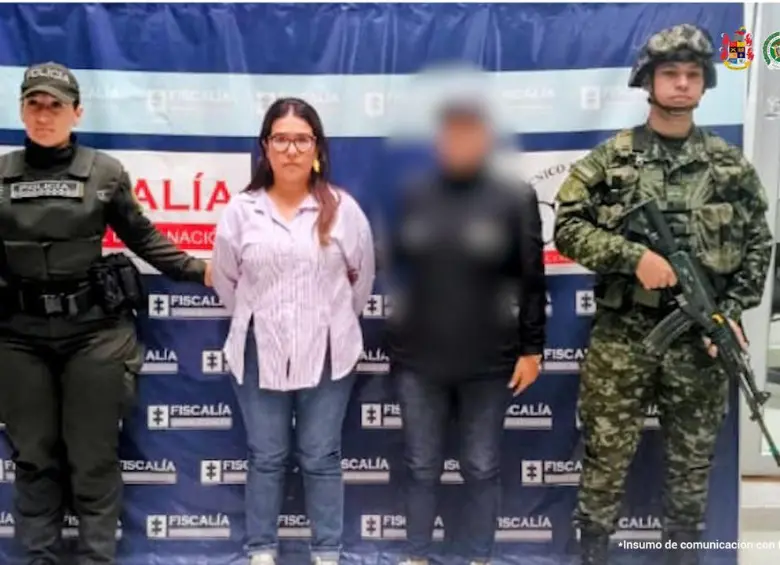 La alcaldesa Diana Carolina Cabanillas Valencia detenida. FOTO: CORTESÍA