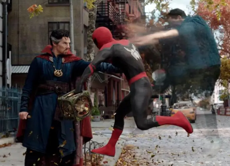 Dr. Strange y Spider-Man en el nuevo tráiler. FOTO Cortesía