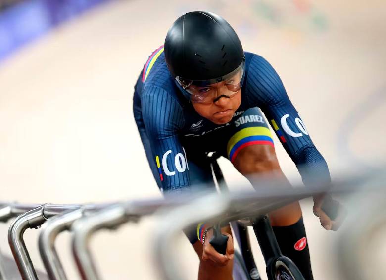 Stefany Cuadrado, gran figura del ciclismo de pista mundial juvenil. FOTO GETTY