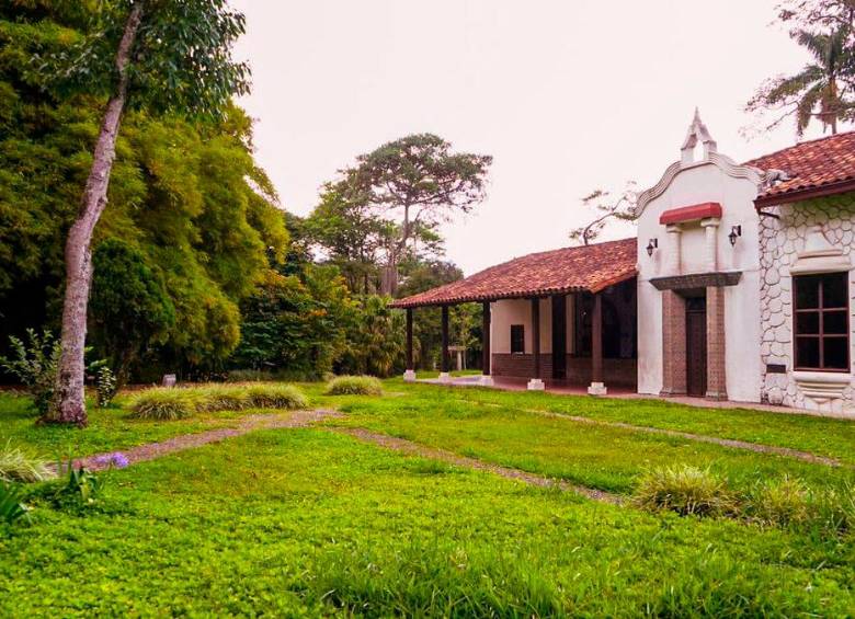 En zona boscosa cerca a la Casa Museo Ditaires fue hallado el joven. FOTO: CORTESÍA