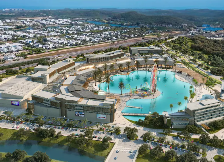 Así se verá Kristal Malls, un proyecto que entrará en operación en el año 2029. Fotos Renders ilustrativos del proyecto - cortesías