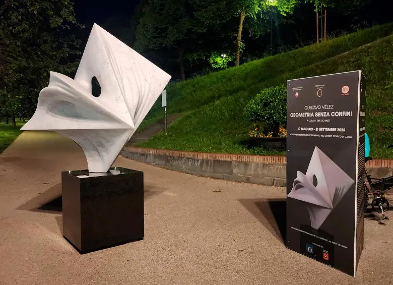 Esta es una de las obras de la exposición de Vélez en Italia. FOTO Cortesía