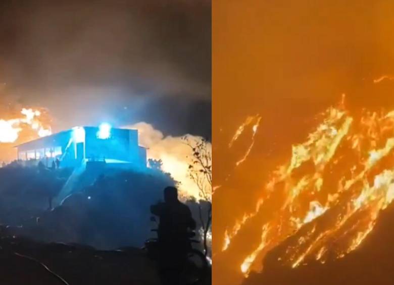 Desde el Gobierno Nacional ya se gestiona un refuerzo de bomberos para controlar el fuego. Foto: redes sociales.