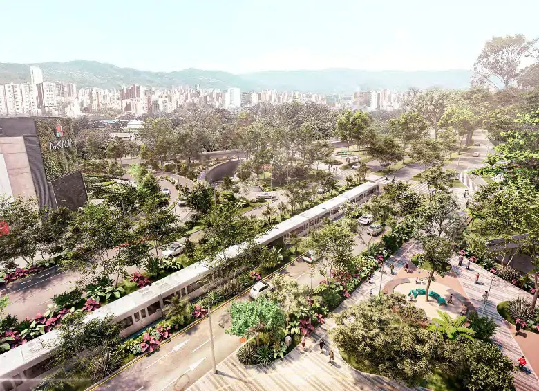 En el cruce de la carrera 70 con la Avenida 80 se proyecta construir un deprimido. FOTO: Cortesía Alcaldía de Medellín