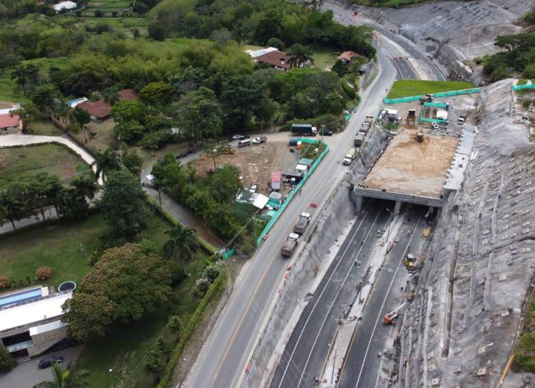 Así fueron las obras del túnel falso. Foto: cortesía.