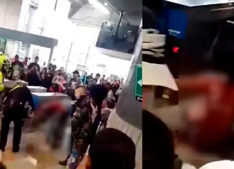 Se desconoce qué desató la violenta riña que dejó a un hombre con heridas de arma blanca. IMAGEN TOMADA DEL VIDEO