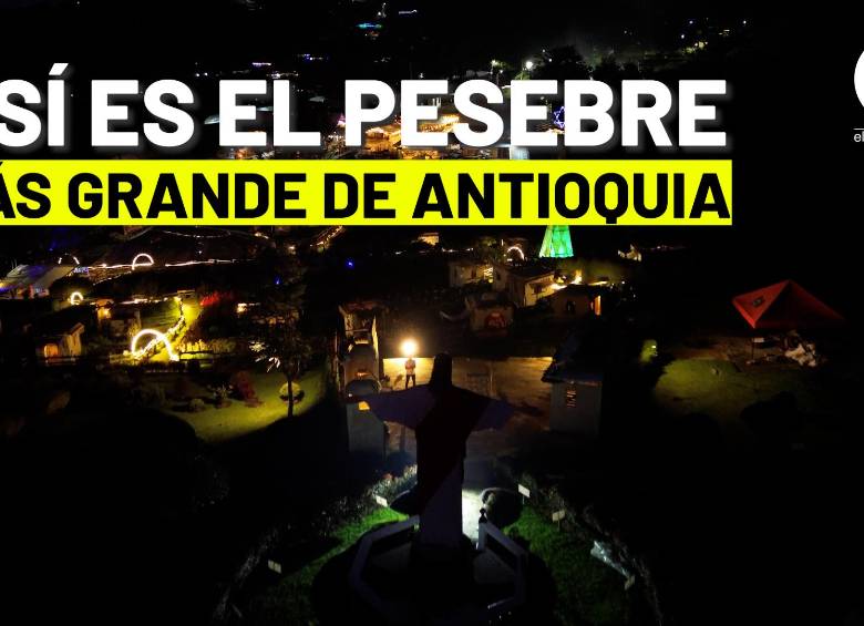 En Santa Elena está el pesebre más grande de Antioquia: recorrido inmersivo entre flores y fe