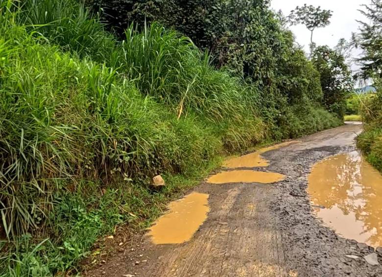 El corredor Jericó - Buenos Aires - La Bodega es una carretera destapada en precarias condiciones. Foto: Cortesía