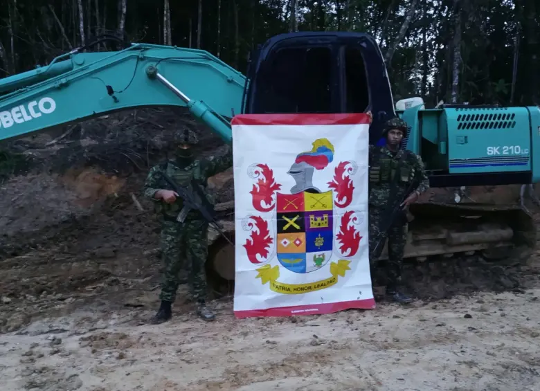 Imagen de referencia de un operativo de las autoridades contra la minería. FOTO: Tomada de redes sociales