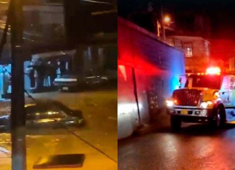 Las unidades de bomberos están en la zona para atender la emergencia. FOTO CAPTURA DE PANTALLA