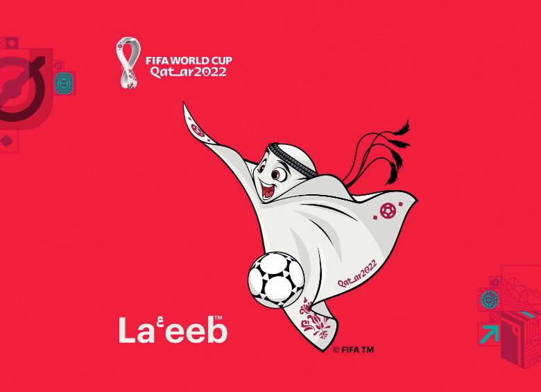 La mascota del Mundial será una kefia, pañuelo que sirve de tocado tradicional árabe. Lo llamarán “La’eeb”, que significa “jugador habilidoso”. FOTO mundial de fútbol