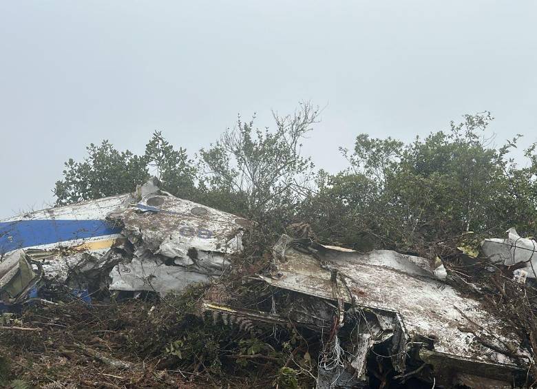 Avión de Satena accidentado en Norte de Santander sin sobrevivientes. FOTO: cortesía